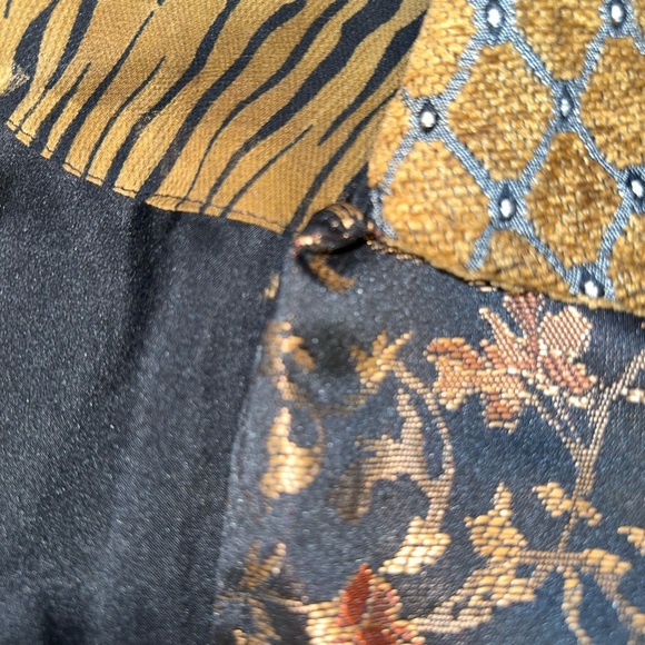 Vintage statement piece Button-Up Jacket with Floral  Zebra Pattern. Artsy Boho - Picture 13 of 15